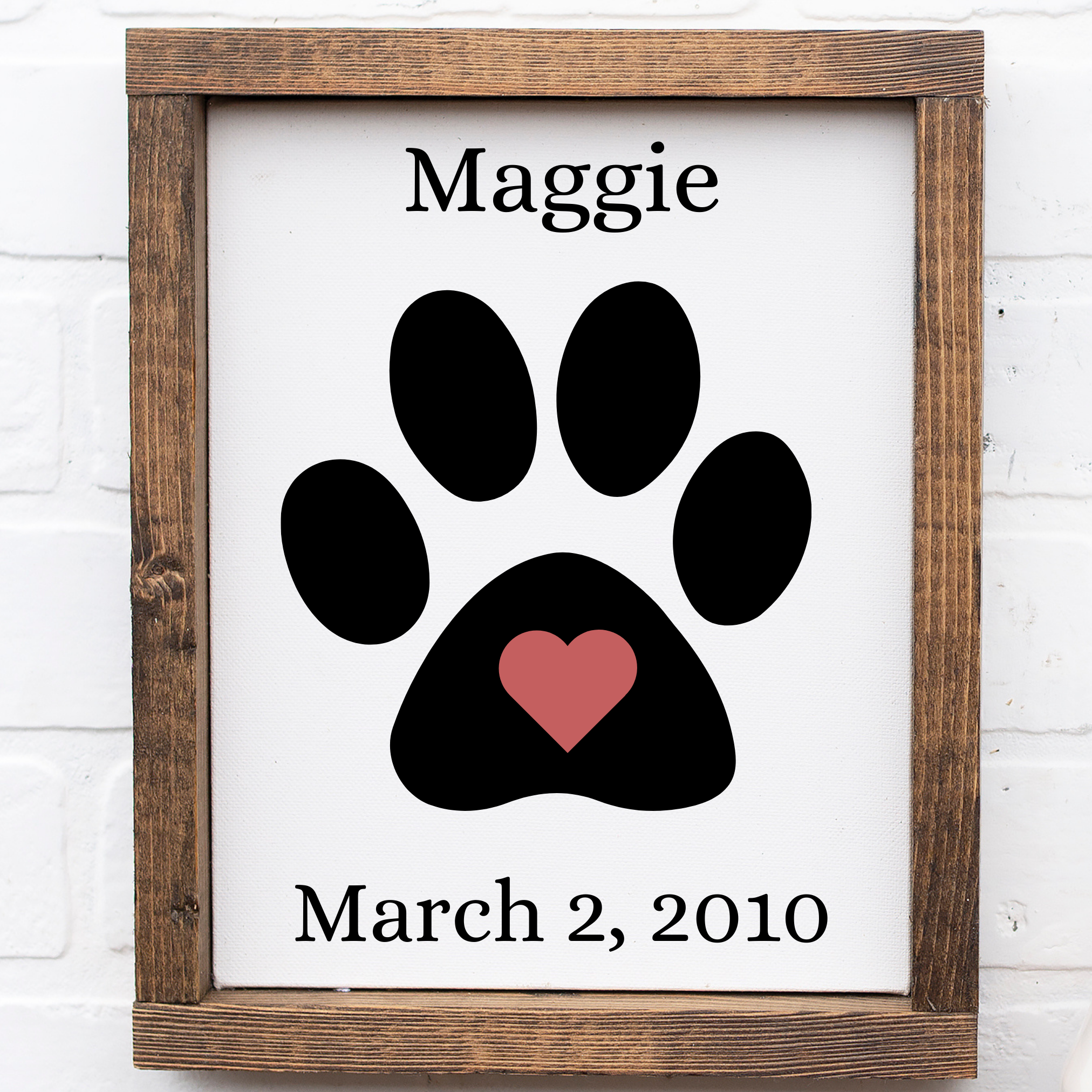The Paw Print Sign - Woof Collection